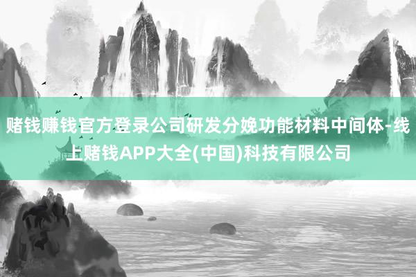 赌钱赚钱官方登录公司研发分娩功能材料中间体-线上赌钱APP大全(中国)科技有限公司