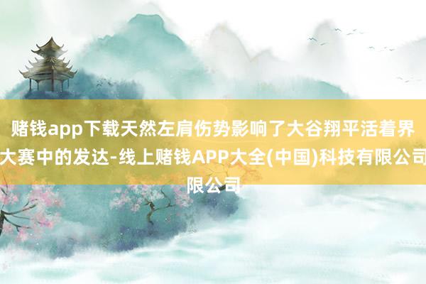 赌钱app下载天然左肩伤势影响了大谷翔平活着界大赛中的发达-线上赌钱APP大全(中国)科技有限公司